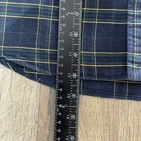 Ralph Lauren Shirt Mens Large Blue Yellow Plaid Button Up Long Sleeve Casual - Picture 9 of 10